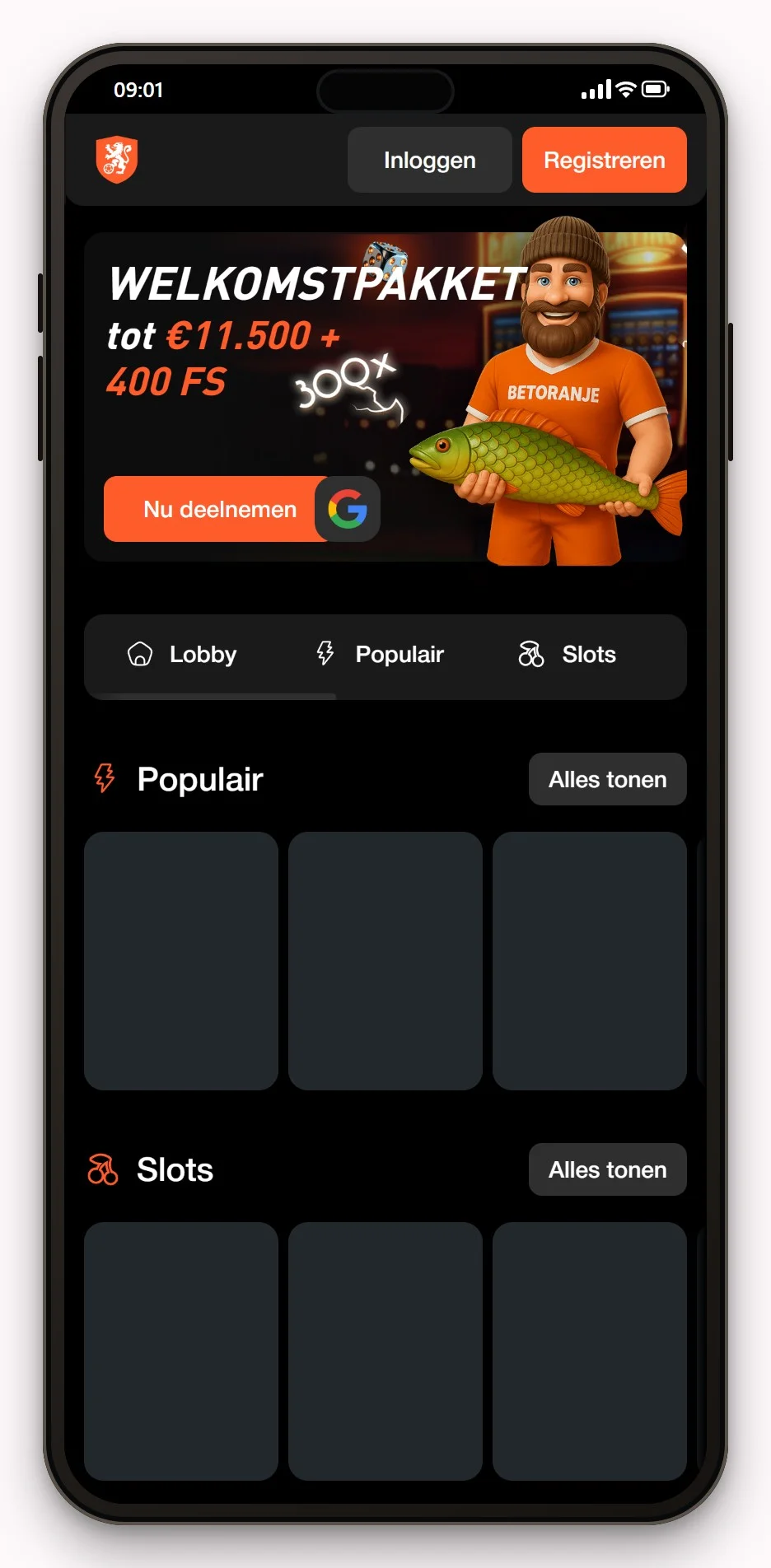 casino neosurf: Betoranje mobiele site, de lobby